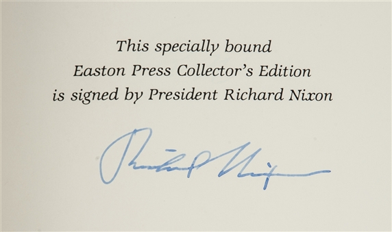 Richard Nixon Signed Memoirs (JSA)